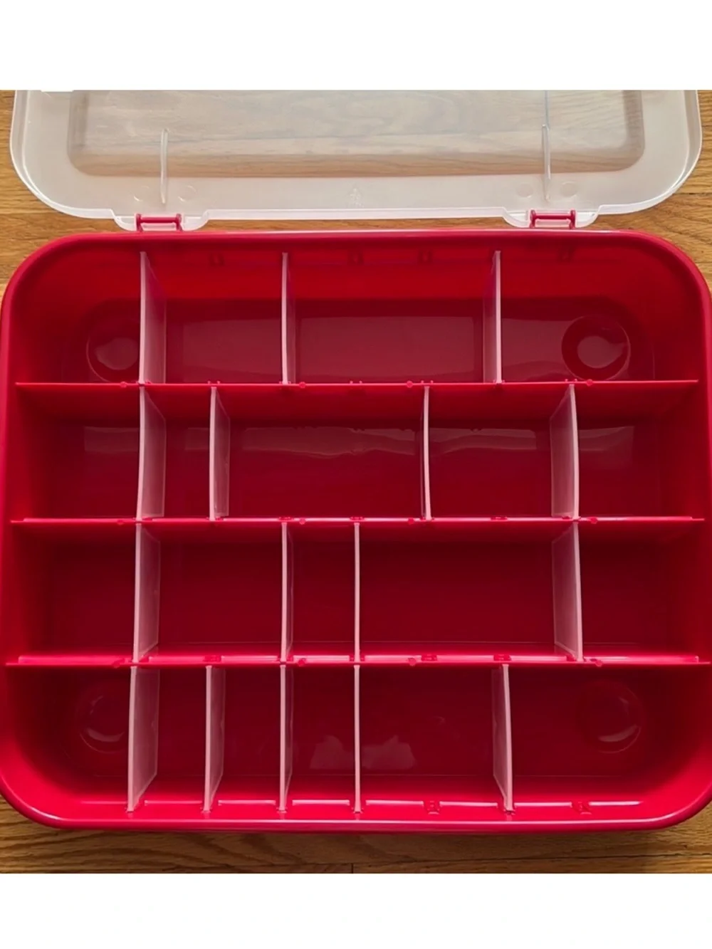Sterilite Adjustable Ornament Storage Box